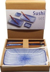 Emro Aziatica Zestaw do sushi Tokusa niebieskie wzory, 6 elementów - Emro Aziatica 2