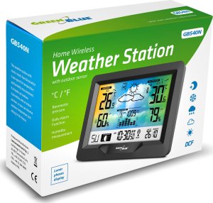GreenBlue Stacja pogodowa bezprzewodowa kolorowa GB540N DCF 6