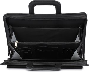 Beltimore Biwuar neseser aktówka teczka organizer dla handlowca stylowy czarny I63 5