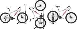 ModernHome Stojak rowerowy 3w1 uchwyt na rower serwisowy czarny 9