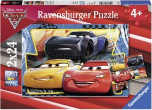 Ravensburger Puzzle 2x24 elementów Cars 3 Flash, Cruz, Jackson 1