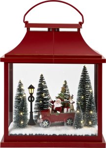 Dekoracja świąteczna Ewax Ozdoba świąteczna podświetlana Scenka 30x16x36 cm czerwona 3