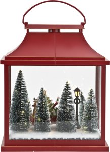 Dekoracja świąteczna Ewax Ozdoba świąteczna podświetlana Scenka 30x16x36 cm czerwona 5