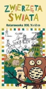 Monumi Kolorowanka XXL. Zwierzęta świata 1