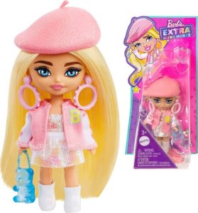 Lalka Barbie Mattel Lalka stylowa modowa Barbie Extra Mini Minis w berecie HLN48 ZA5105C 1