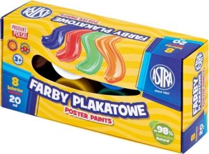 Astra Farby plakatowe Astra 8 kol x 20 ml STANDARD BOX 1