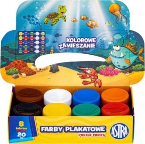 Astra Farby plakatowe 8 kol x 20 ml STANDARD BOX 3