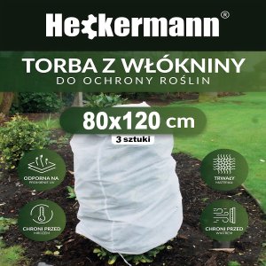 Heckermann Worek ochronny na rośliny Heckermann 80x120cm 50g/m2 3szt 3