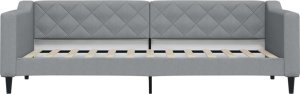 vidaXL vidaXL Sofa rozsuwana z szufladami, jasnoszara, 80x200 cm, tkanina 5