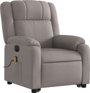 vidaXL vidaXL Podnoszony fotel masujący, elektryczny, rozkładany, kolor taupe 3