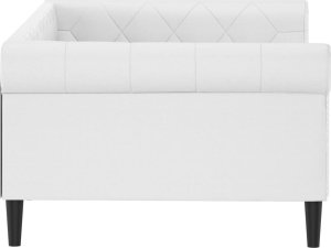 vidaXL vidaXL Sofa z funkcją spania, biała, 100x200 cm, sztuczna skóra 4