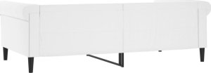 vidaXL vidaXL Sofa z funkcją spania, biała, 100x200 cm, sztuczna skóra 5