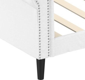 vidaXL vidaXL Sofa z funkcją spania, biała, 100x200 cm, sztuczna skóra 6