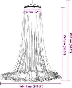 vidaXL vidaXL Moskitiera nad łóżko, biała, 56x56x220 cm 6