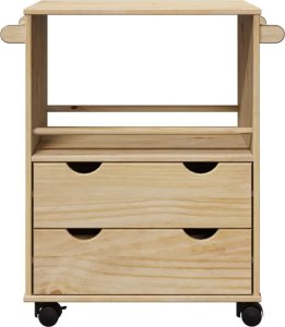 vidaXL vidaXL Wózek kuchenny OTTA, 71x45x80 cm, lite drewno sosnowe 4