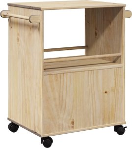 vidaXL vidaXL Wózek kuchenny OTTA, 71x45x80 cm, lite drewno sosnowe 7
