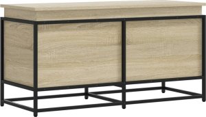 vidaXL vidaXL Skrzynia z pokrywą, dąb sonoma, 100x40x51,5 cm 6