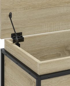 vidaXL vidaXL Skrzynia z pokrywą, dąb sonoma, 100x40x51,5 cm 8