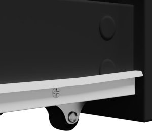 vidaXL vidaXL Wąska szafka łazienkowa na kółkach, czarna 8