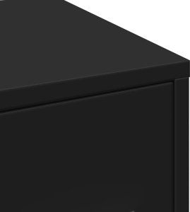 vidaXL vidaXL Wąska szafka łazienkowa na kółkach, czarna 9