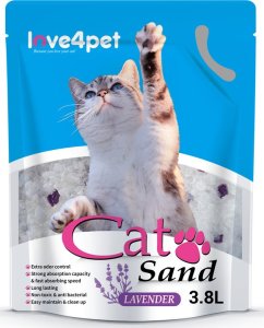 Żwirek dla kota Cat Sand Żwirek Silikonowy dla Kota Cat Sand Lavender 3,8l 1