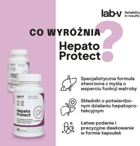 LAB V LAB-V Hepato Protect Wspomaganie funkcji wątroby dla psów i kotów 45 kapsułek 4