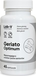 LAB V LAB-V Geriato Optimum  Wspomaganie zdrowia seniorów dla psów i kotów 45 kapsułek 1