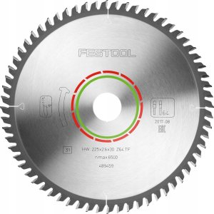 Festool Cutting disc for laminate, HPL FESTOOL 225x2.6x30mm TF64 1