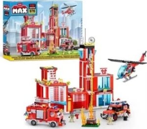 Max MAX CITY Bricks Fire Station, 933pcs 1