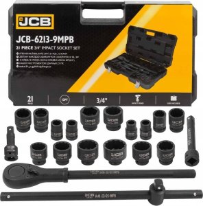 Klucz udarowy JCB JCB IMPACT WRENCH SET 21pcs 3/4" 12ANGLES (17-50mm) 1