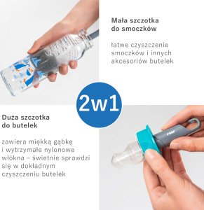 Reer Szczotka do butelek i smoczków 2w1 dla dzieci 3
