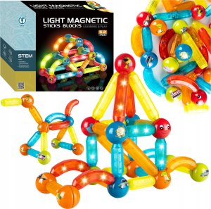 Egaleco L73H KLOCKI MAGNETYCZNE ŚWIECĄCE FLUO     52SZT 1