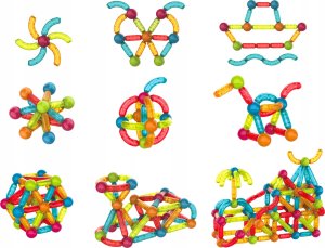 Egaleco L73H KLOCKI MAGNETYCZNE ŚWIECĄCE FLUO 52SZT 2