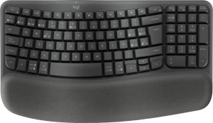 Klawiatura Logitech Logitech Wave Keys for Business klawiatura RF Wireless + Bluetooth QWERTZ Swiss Grafitowy 1