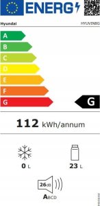 Chłodziarka do wina Hyundai VIN8G winiarka wolnostojąca 5