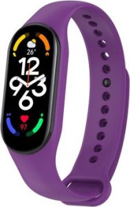 Hello Case OPASKA ZAMIENNA DO XIAOMI MI BAND 5 / 6 / 7 FIOLETOWA BRANSOLETKA SMART 1