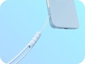 Hello Case Smycz Zawieszka do Telefonu na Nadgarstek Rękę Silikonowa Jasnoniebieska 6