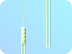 Hello Case Smycz Zawieszka do Telefonu na Nadgarstek Rękę Silikonowa Jasnozielona 2