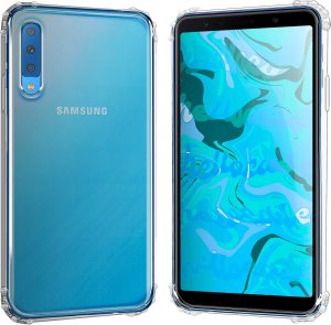 Hello Case ETUI PANCERNE DO SAMSUNG GALAXY A7 2018 | CASE SILIKON GUMOWE SLIM SZKŁO 3