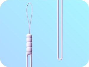 Hello Case Smycz Zawieszka do Telefonu na Nadgarstek Rękę Silikonowa Jasnofioletowa 2