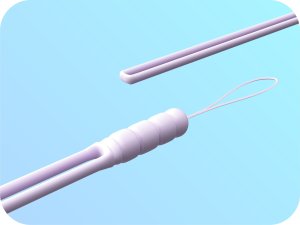 Hello Case Smycz Zawieszka do Telefonu na Nadgarstek Rękę Silikonowa Jasnofioletowa 5