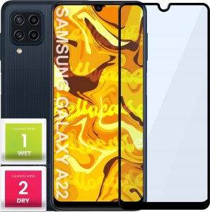 Hello Case SZKŁO HARTOWANE DO SAMSUNG GALAXY A22 4G / M22 PEŁNE NA CAŁY EKRAN SZKLO 5D 1