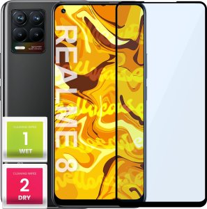 Hello Case SZKŁO HARTOWANE DO REALME 8 PEŁNE NA CAŁY EKRAN SZKIEŁKO OCHRONNE SZKLO 5D 1