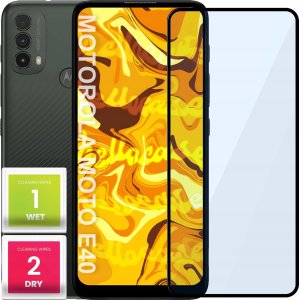 Hello Case SZKŁO HARTOWANE DO MOTOROLA E40 PEŁNE NA CAŁY EKRAN SZKIEŁKO OCHRONNE 5D 9H 1