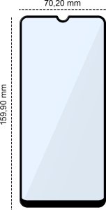 Hello Case SZKŁO HARTOWANE DO SAMSUNG GALAXY A22 5G PEŁNE NA CAŁY EKRAN SZKLO 5D 9H 3