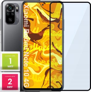 Hello Case SZKŁO HARTOWANE DO XIAOMI REDMI NOTE 10 4G PEŁNE NA CAŁY EKRAN SZKIEŁKO 5D 1