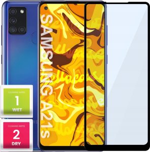 Hello Case SZKŁO HARTOWANE DO SAMSUNG GALAXY A21S PEŁNE NA CAŁY EKRAN SZKIEŁKO SZYBKA 1