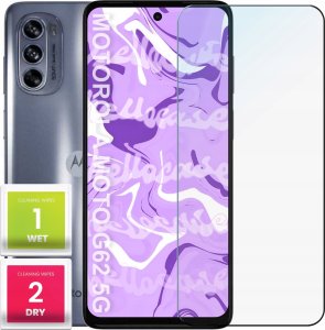 Hello Case Szkło Hartowane do Motorola Moto G62 5g (szybka 9H, płaskie 2.5D, ochronne) 1