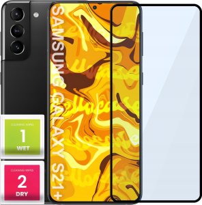 Hello Case SZKŁO HARTOWANE DO SAMSUNG GALAXY S21 PLUS PEŁNE NA CAŁY EKRAN SZKIEŁKO 5D 1