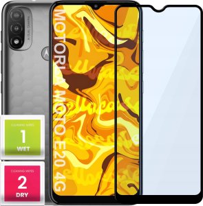 Hello Case SZKŁO HARTOWANE DO MOTOROLA MOTO E20 PEŁNE NA CAŁY EKRAN SZKIEŁKO OCHRONNE 1